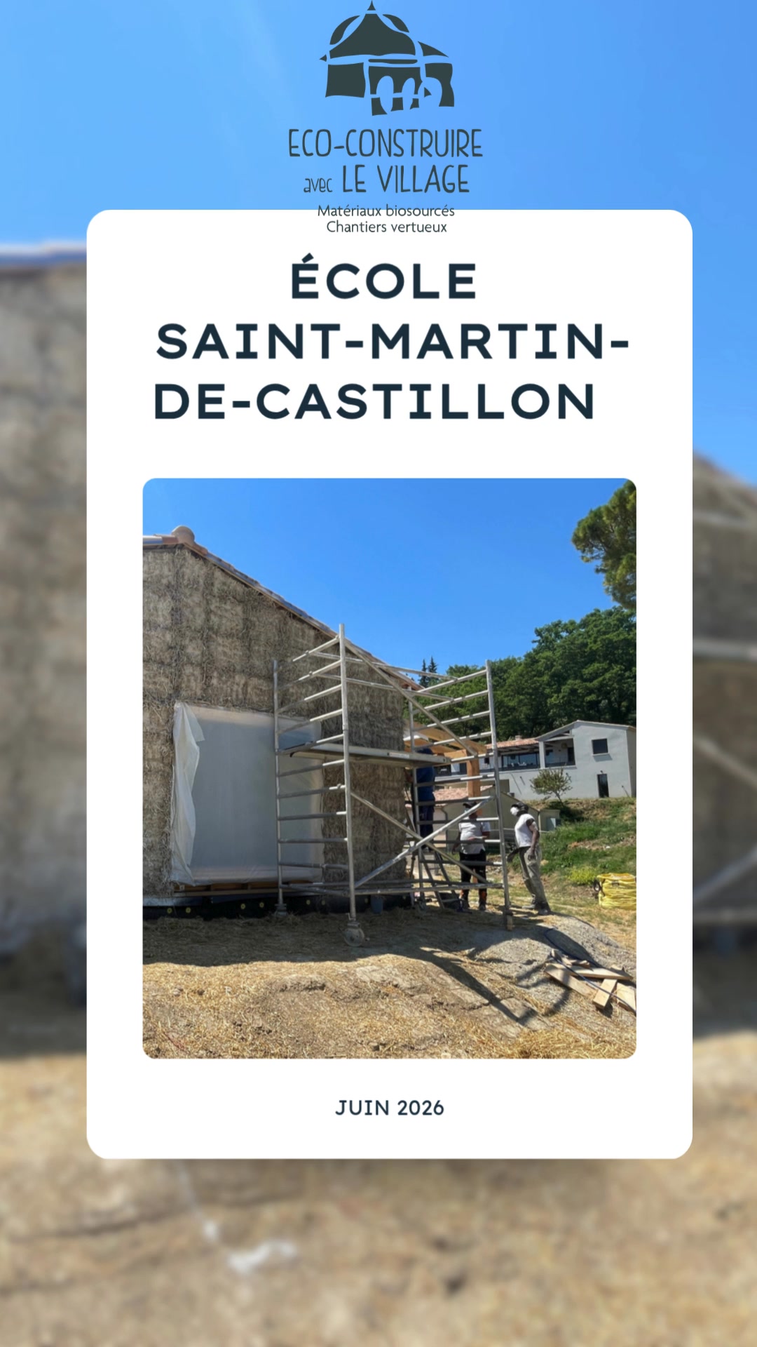 Éco construire avec le village